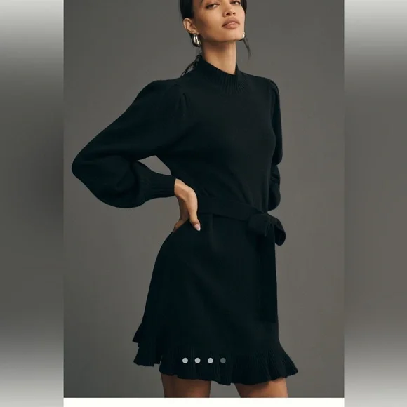 Paige Julita Long Sleeve Sweater Mini Dress - Picture 2 of 8